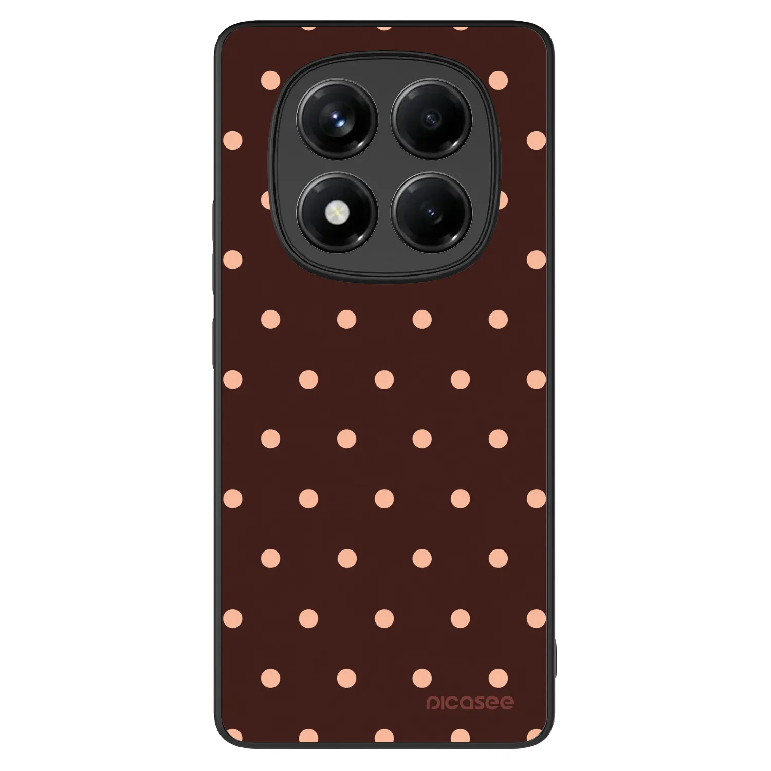Picasee ULTIMATE CASE pro Xiaomi Redmi Note 14 Pro+ 5G - Peach Dots & Chocolate