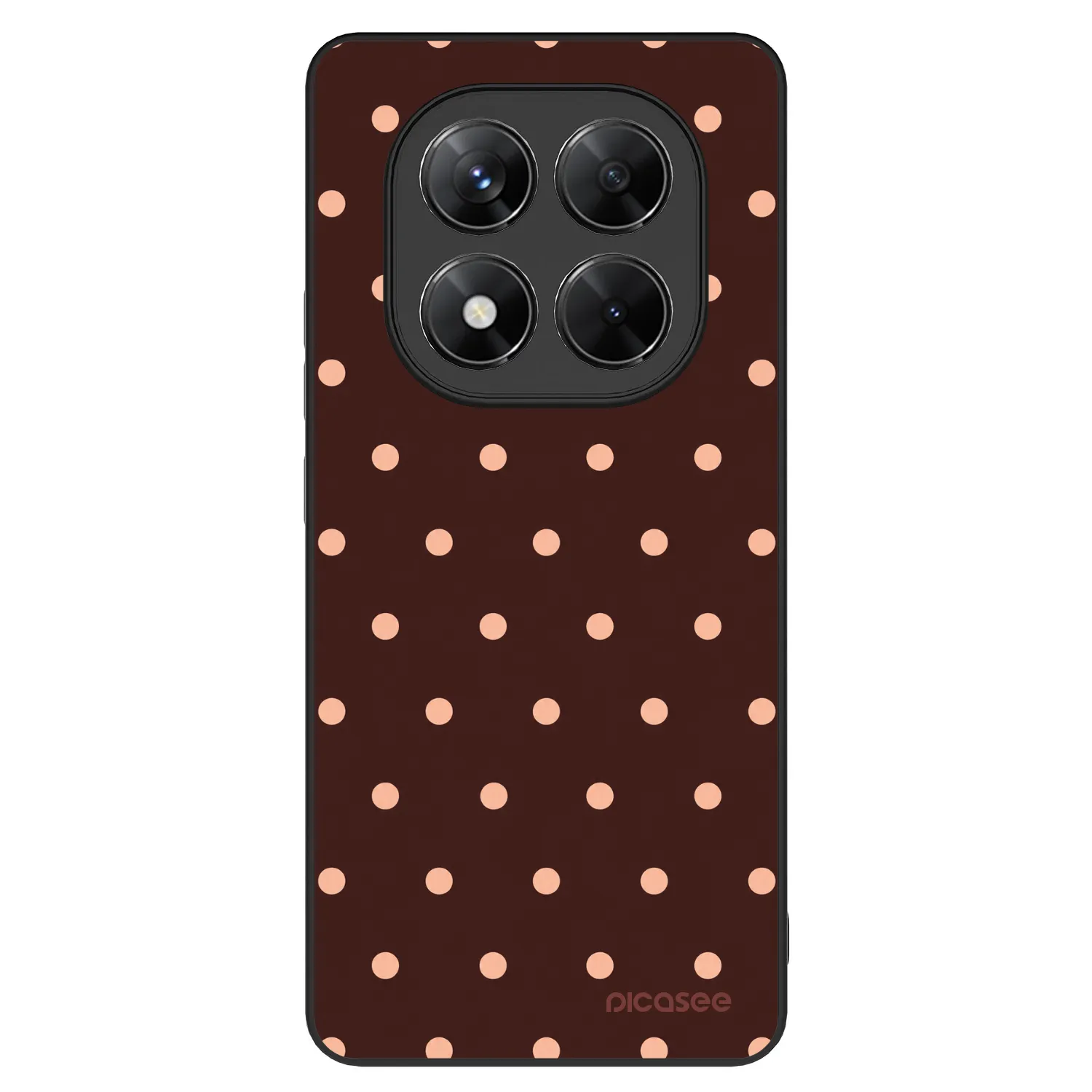 Picasee ULTIMATE CASE pro Xiaomi Redmi Note 14 Pro 5G - Peach Dots & Chocolate
