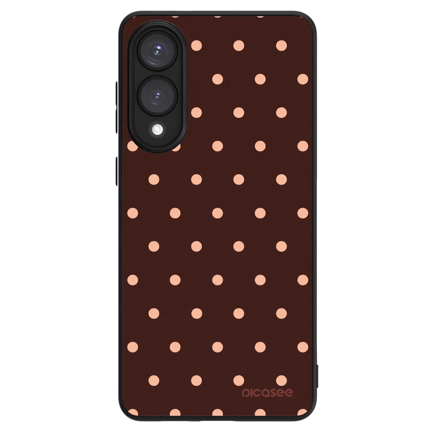 Picasee ULTIMATE CASE PowerShare pro Samsung Galaxy S25 Edge 5G - Peach Dots & Chocolate