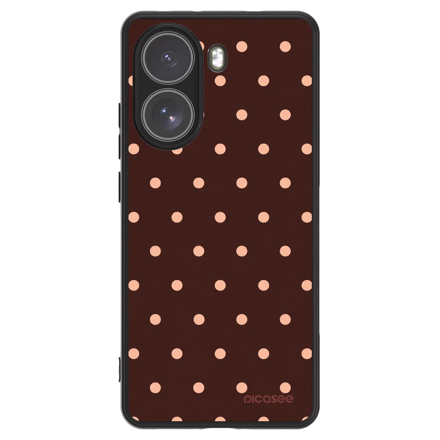 Picasee ULTIMATE CASE pro Xiaomi Poco X7 Pro 5G - Peach Dots & Chocolate