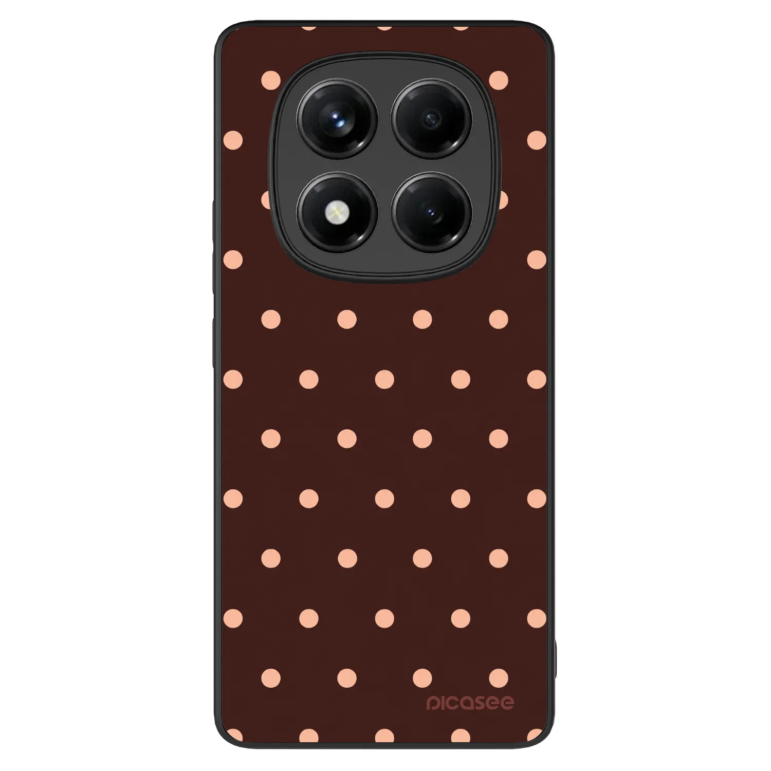 Picasee ULTIMATE CASE pro Xiaomi Redmi Note 14 Pro 4G - Peach Dots & Chocolate