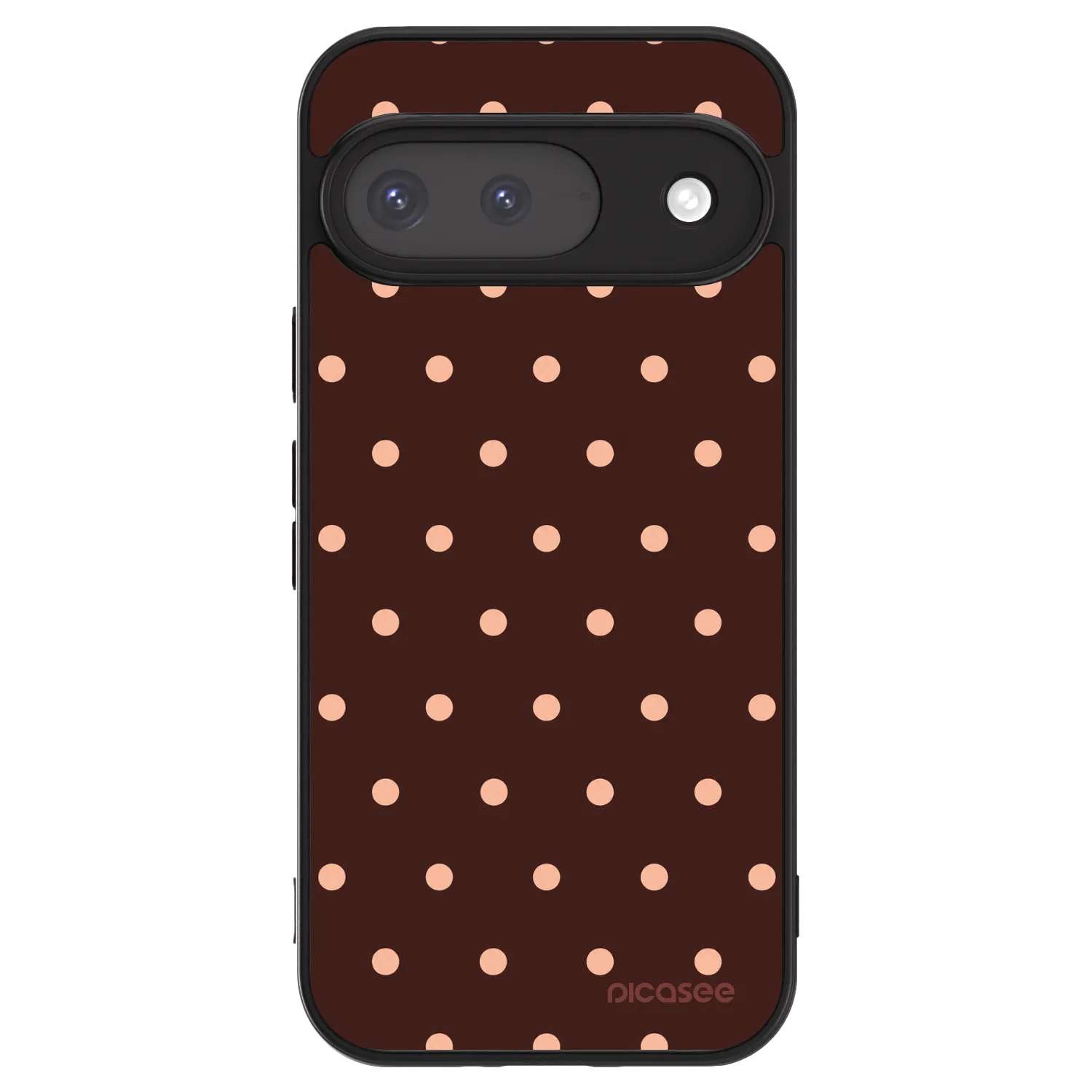 Picasee ULTIMATE CASE pro Google Pixel 9 - Peach Dots & Chocolate