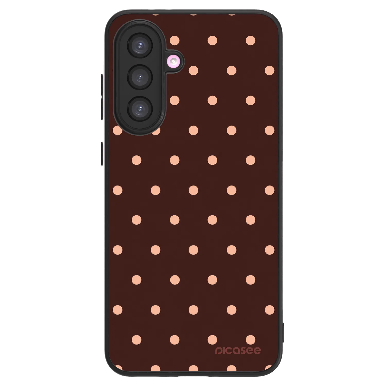 Picasee ULTIMATE CASE pro Samsung Galaxy A36 5G - Peach Dots & Chocolate