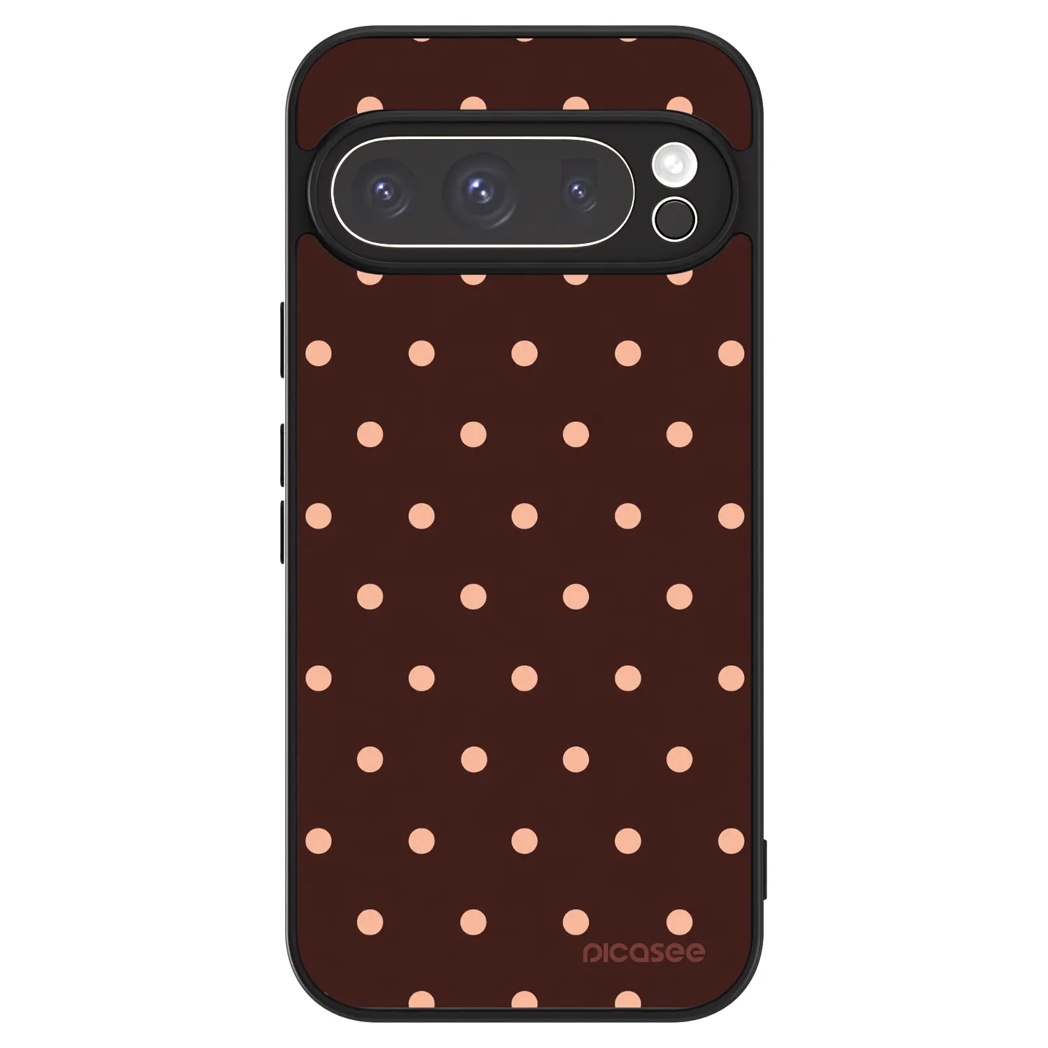 Picasee ULTIMATE CASE pro Google Pixel 9 Pro - Peach Dots & Chocolate