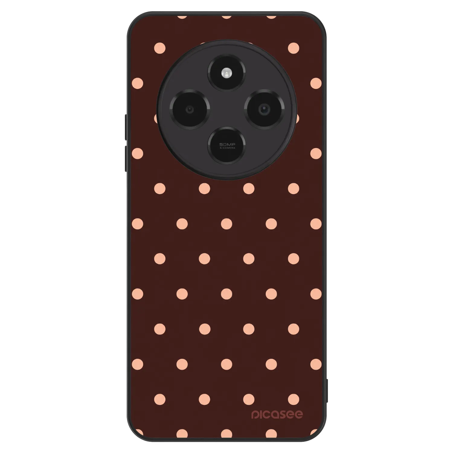 Picasee ULTIMATE CASE pro Xiaomi Poco C75 - Peach Dots & Chocolate