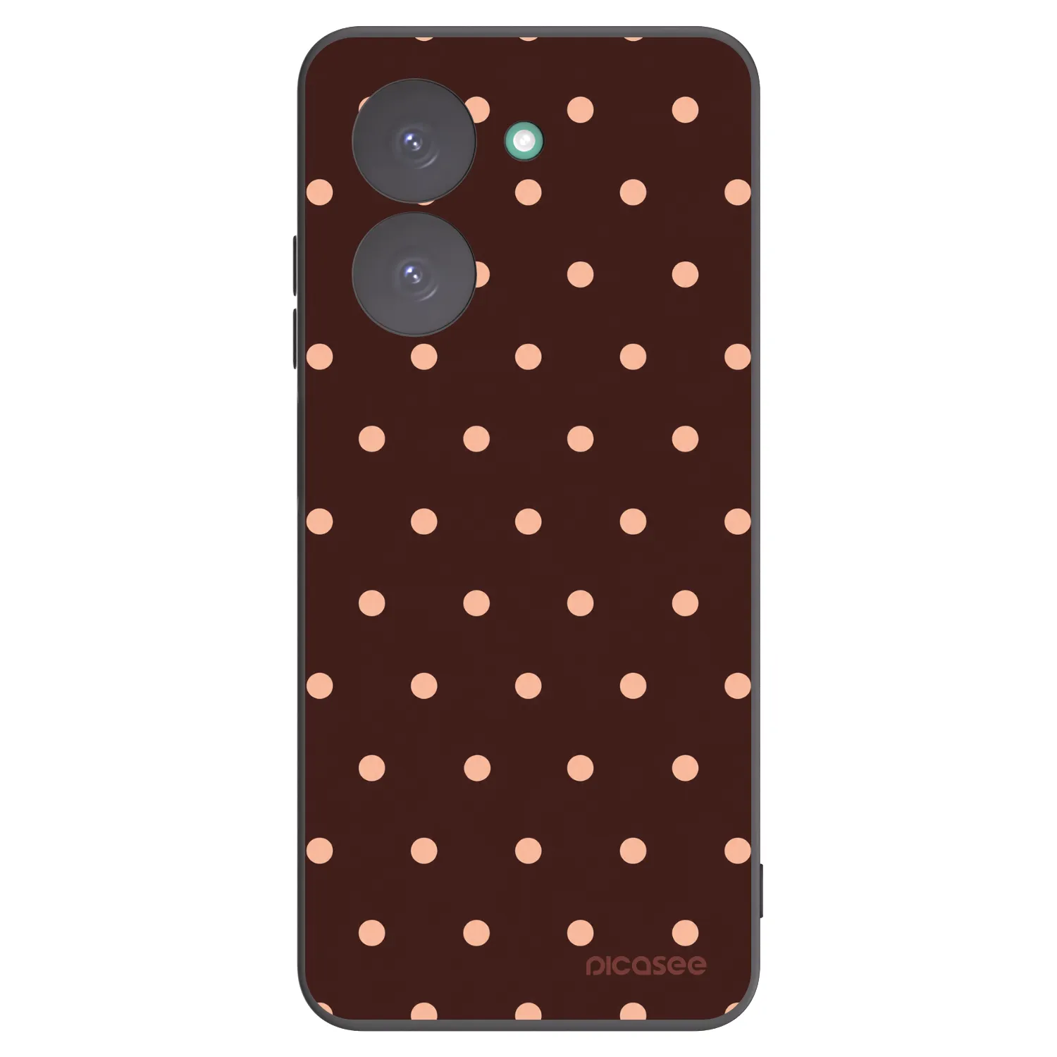 Picasee silikonový černý obal pro Xiaomi Redmi A5 - Peach Dots & Chocolate