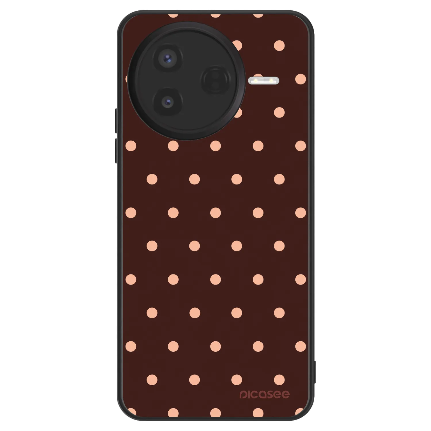 Picasee ULTIMATE CASE pro Xiaomi Poco F7 Pro 5G - Peach Dots & Chocolate