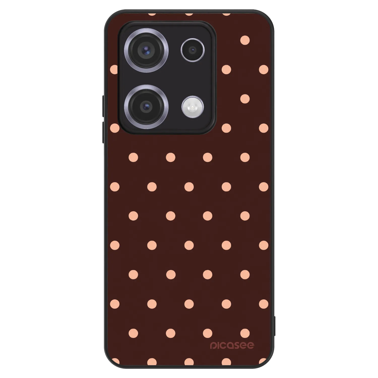 Picasee ULTIMATE CASE pro Xiaomi Redmi Note 14S - Peach Dots & Chocolate