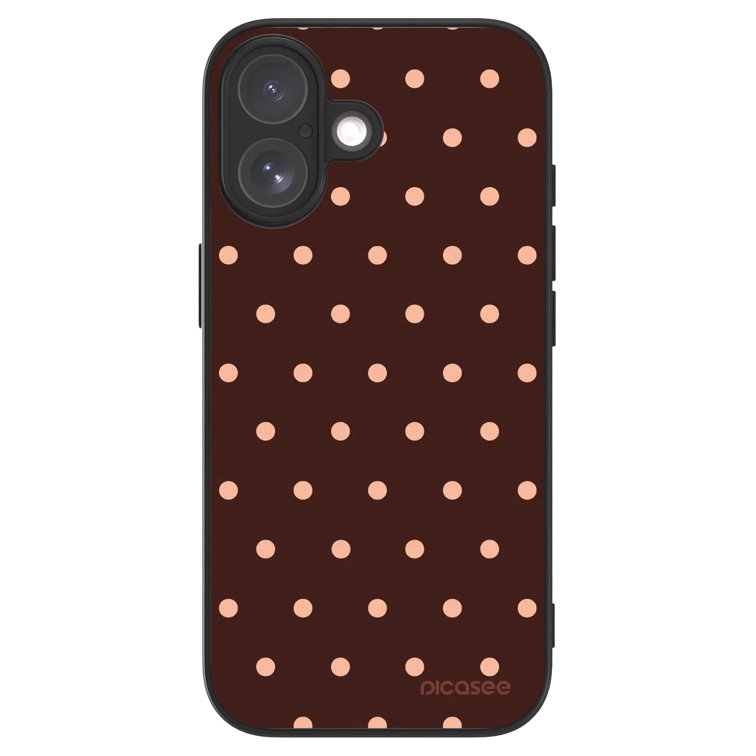 Picasee ULTIMATE CASE pro Apple iPhone 17 - Peach Dots & Chocolate