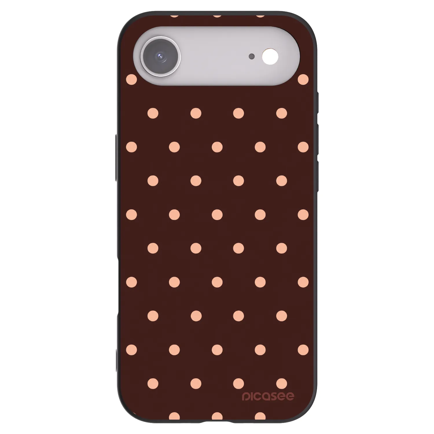Picasee silikonový černý obal pro Apple iPhone Air - Peach Dots & Chocolate