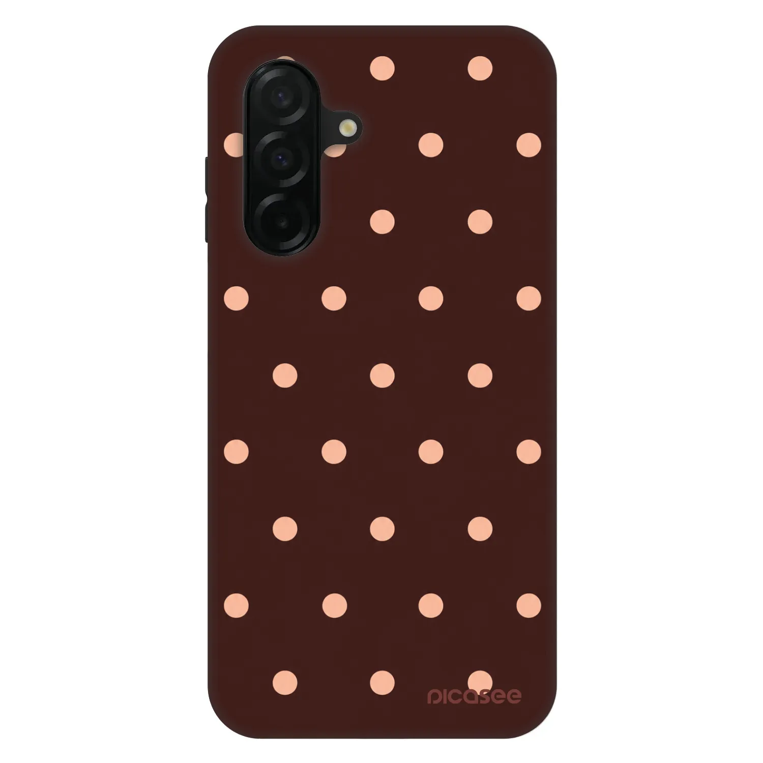 Picasee Fashion Case pro Samsung Galaxy A26 5G A266B - Peach Dots & Chocolate