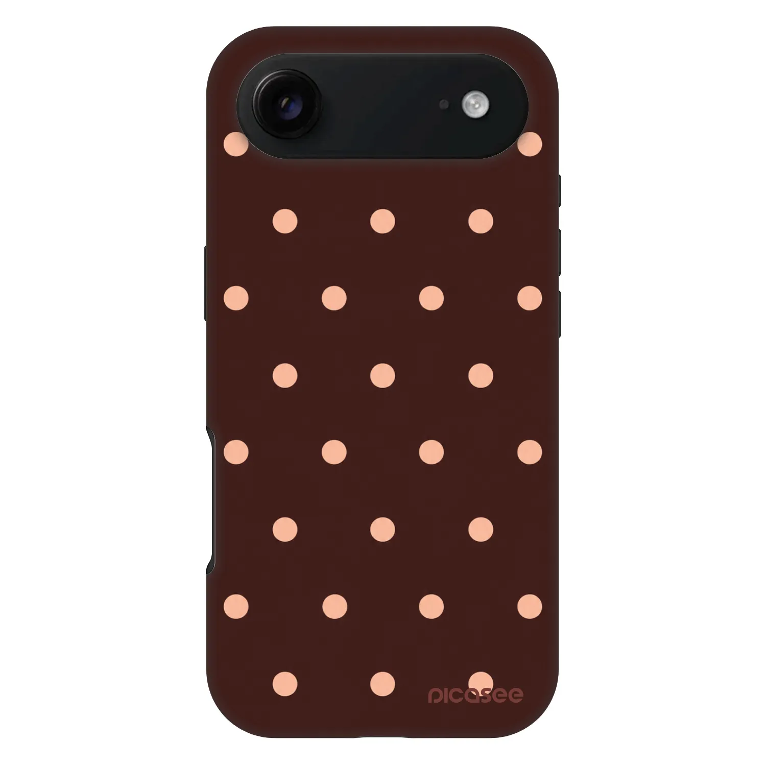 Picasee Fashion Case MagSafe Apple iPhone Air - Peach Dots & Chocolate