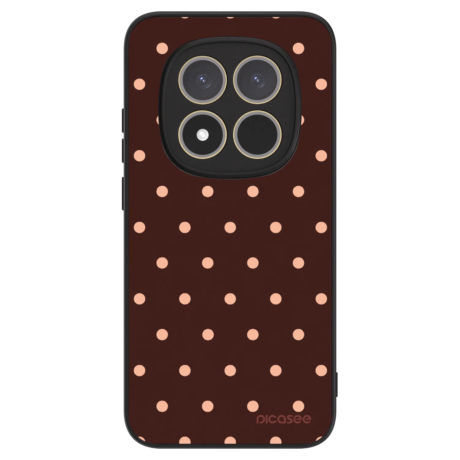 Picasee ULTIMATE CASE pro Xiaomi Redmi Note 15 Pro 4G - Peach Dots & Chocolate
