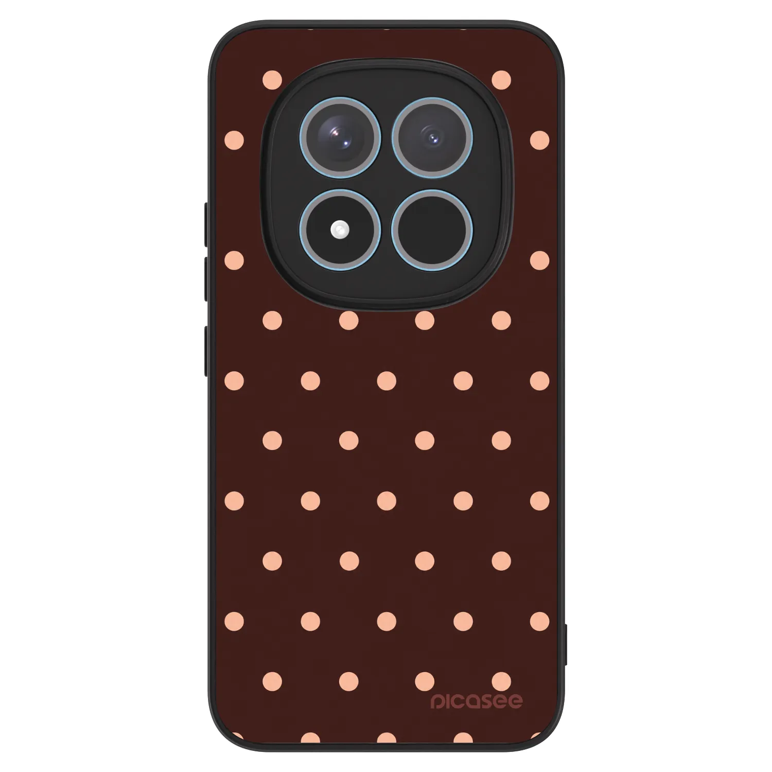 Picasee ULTIMATE CASE pro Xiaomi Redmi Note 15 Pro+ - Peach Dots & Chocolate