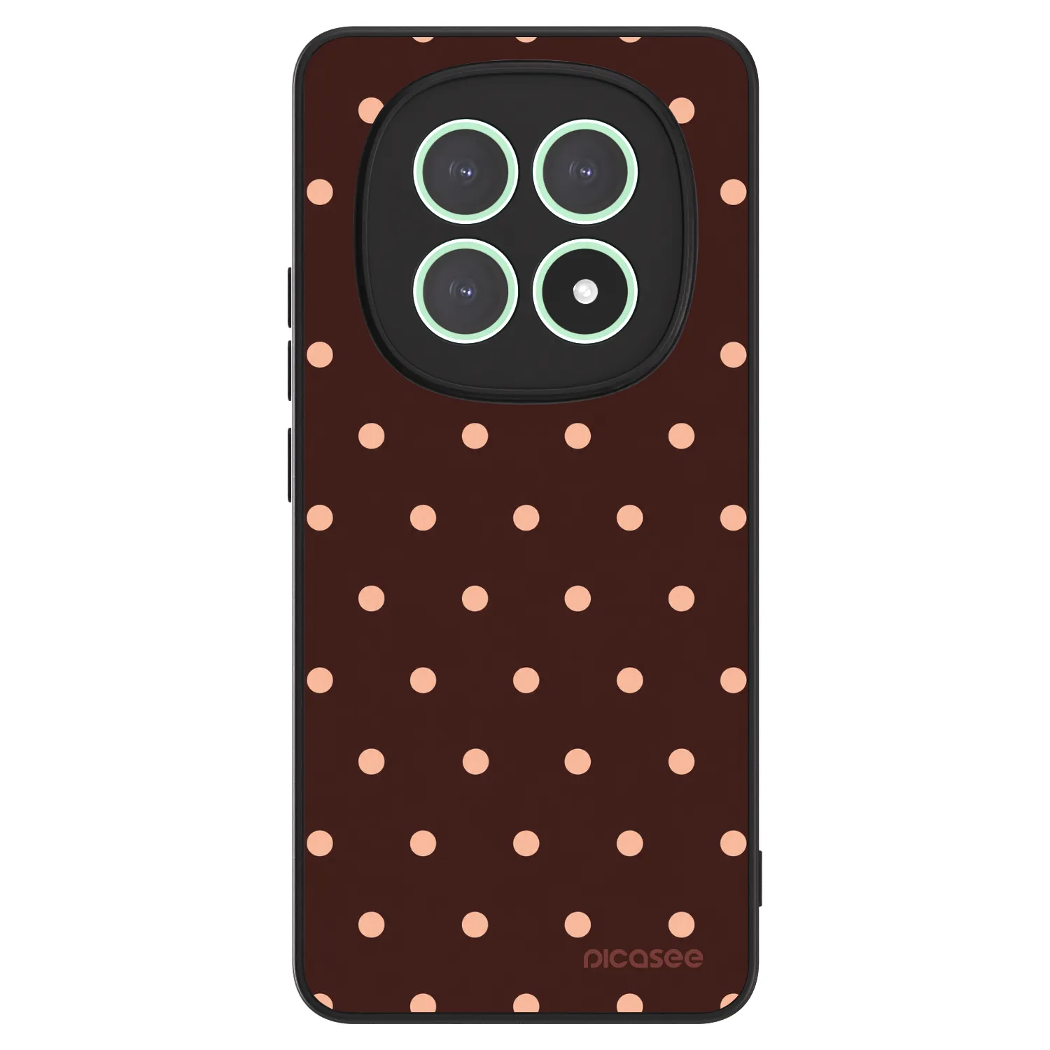 Picasee ULTIMATE CASE pro Xiaomi Redmi Note 15 4G - Peach Dots & Chocolate
