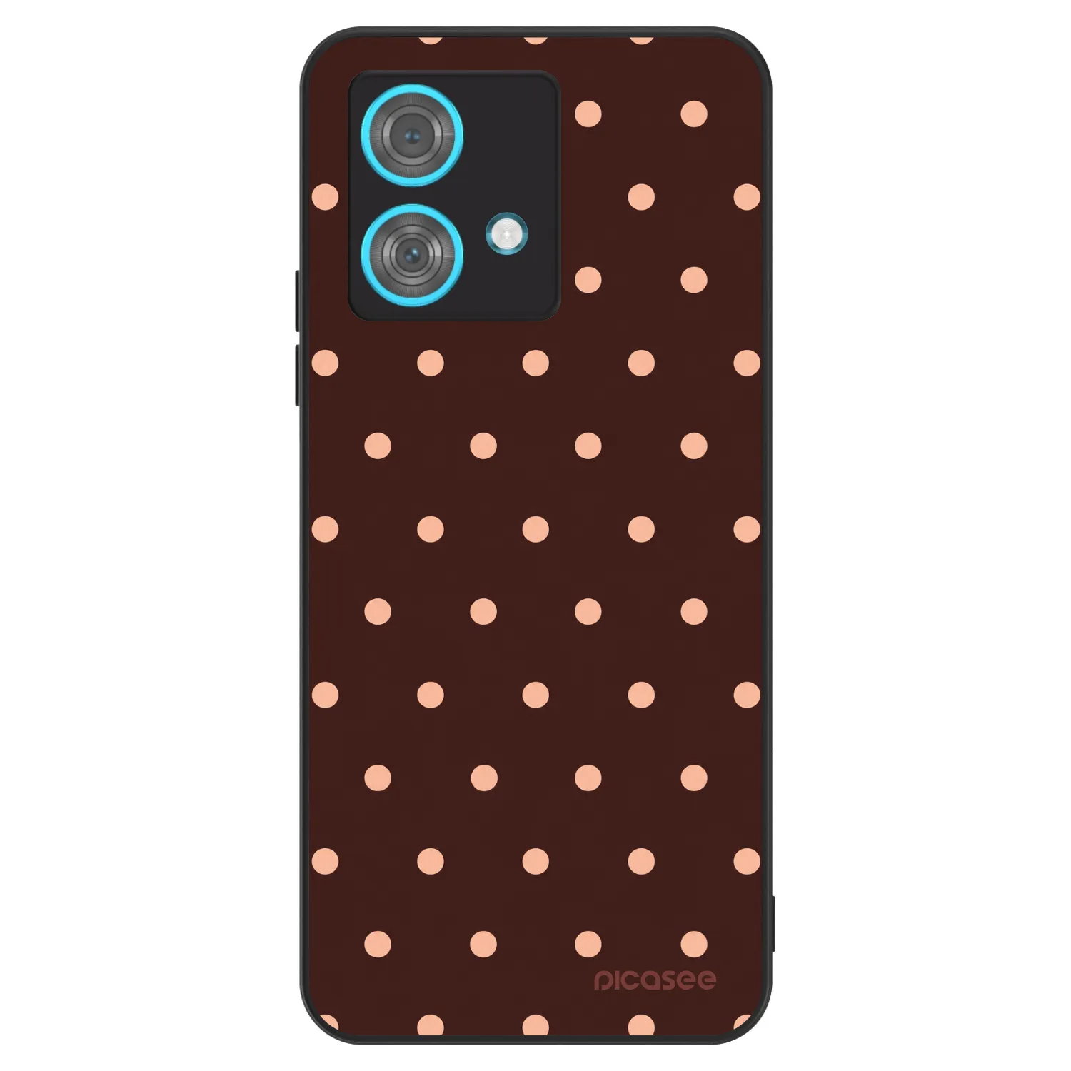 Picasee ULTIMATE CASE pro Motorola Edge 40 Neo - Peach Dots & Chocolate