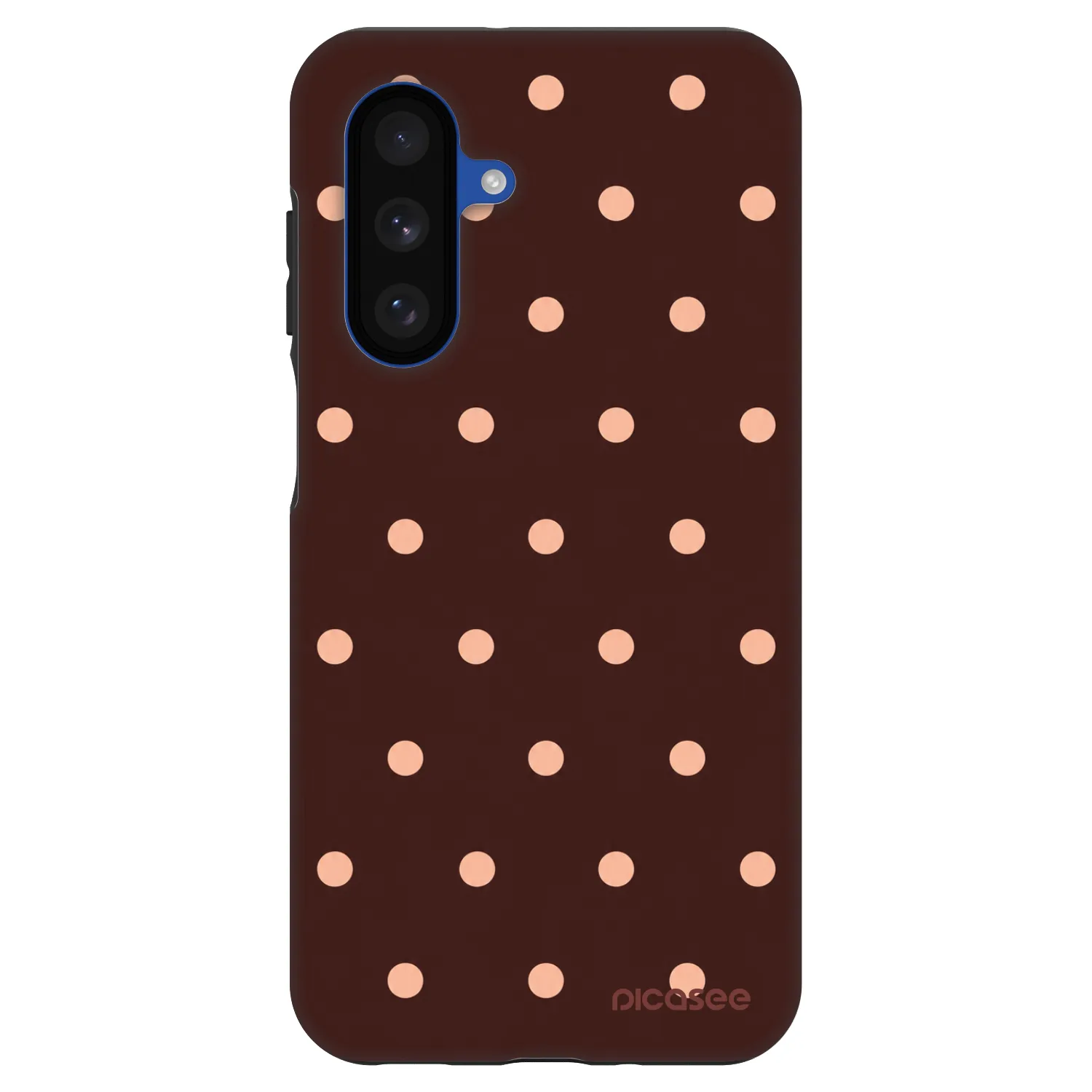 Picasee Fashion Case pro Samsung Galaxy A17 5G - Peach Dots & Chocolate