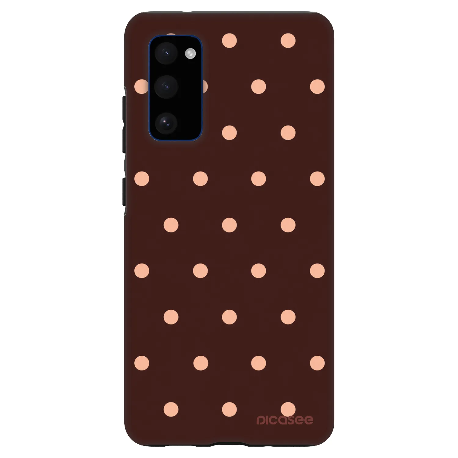 Picasee Fashion Case pro Samsung Galaxy S20 FE - Peach Dots & Chocolate