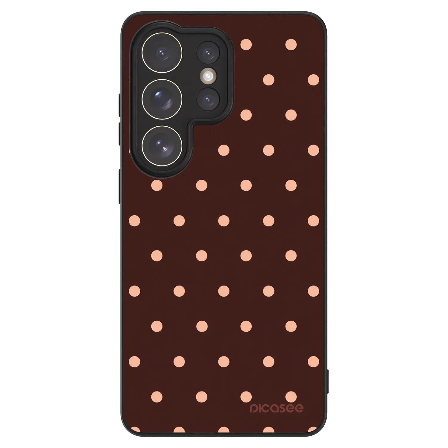 Picasee ULTIMATE CASE PowerShare pro Samsung Galaxy S26 Ultra - Peach Dots & Chocolate