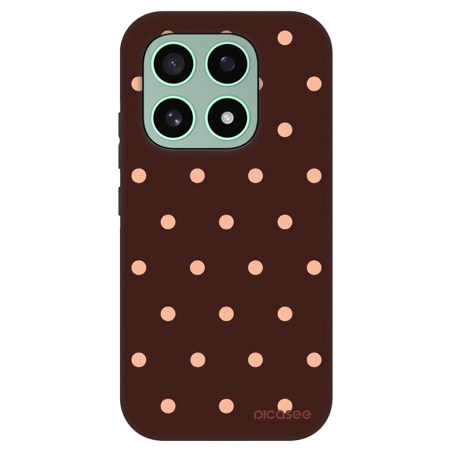 Picasee Fashion Case pro Xiaomi 17 - Peach Dots & Chocolate