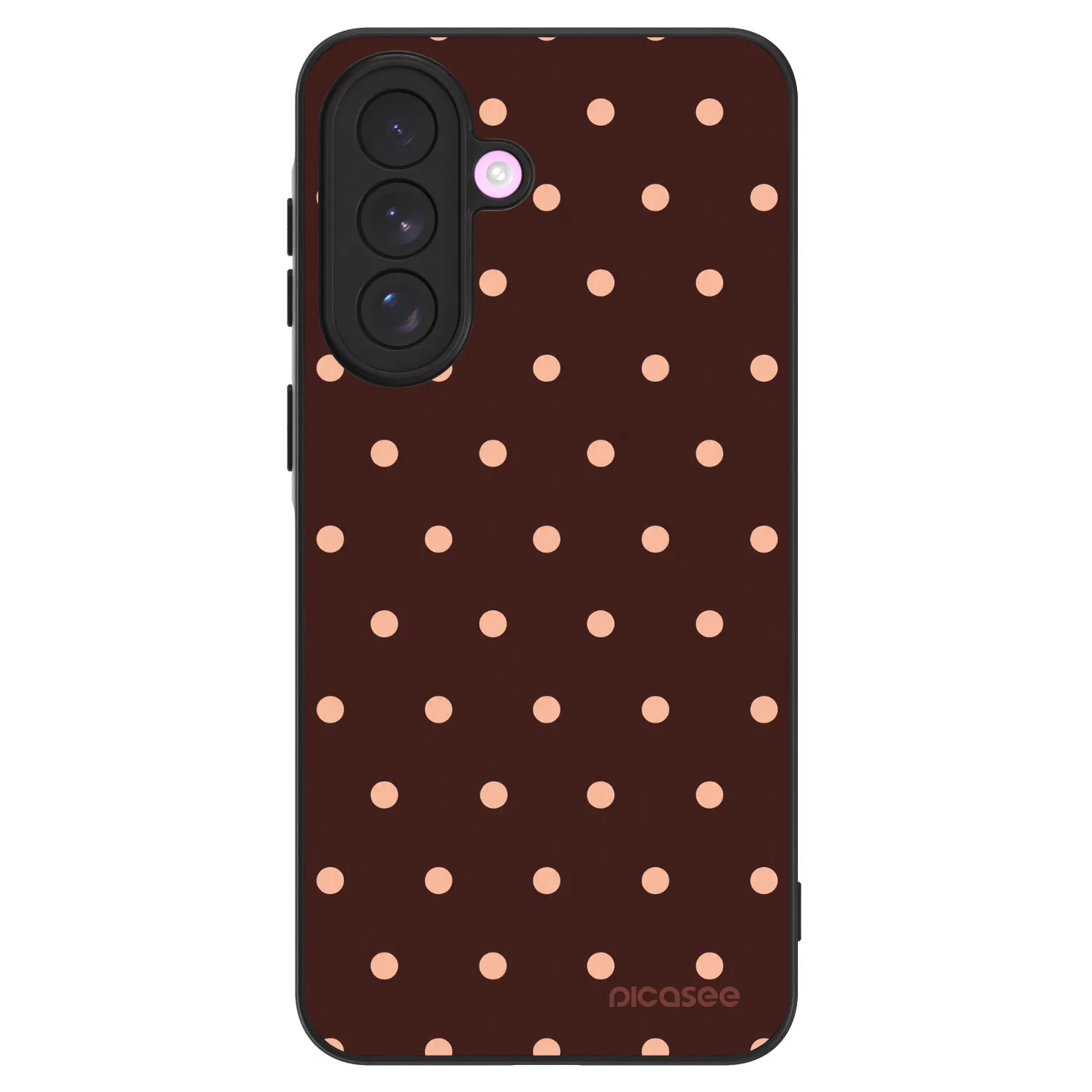 Picasee ULTIMATE CASE pro Samsung Galaxy A57 5G - Peach Dots & Chocolate