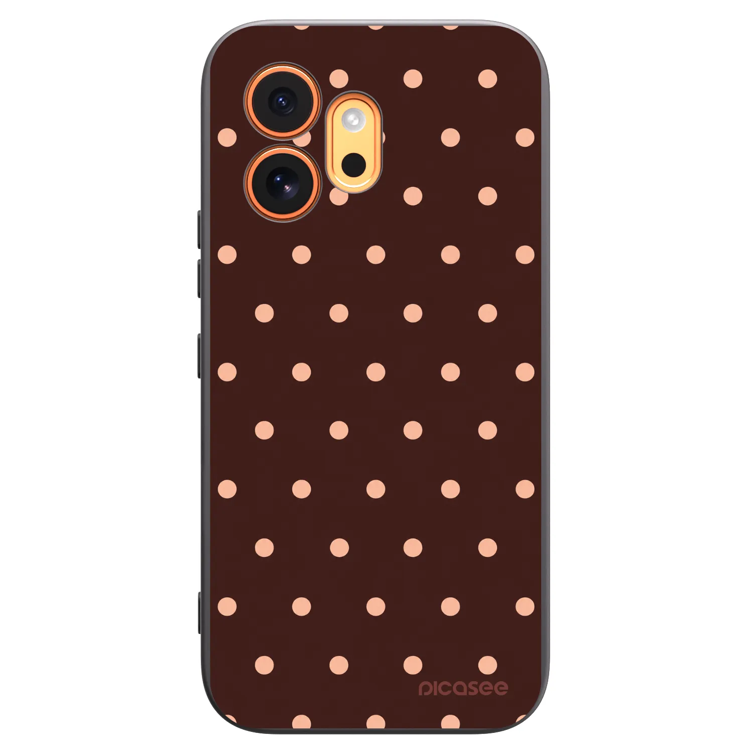 Picasee silikonový černý obal pro Honor 600 - Peach Dots & Chocolate