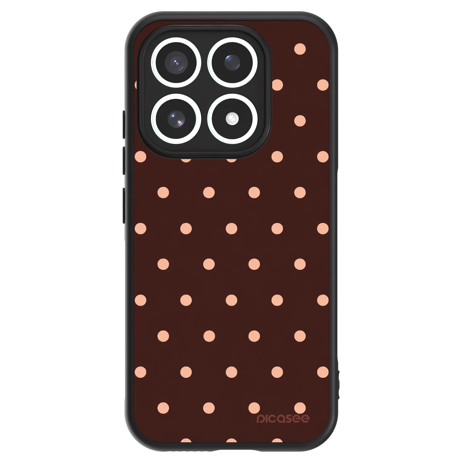 Picasee ULTIMATE CASE PowerShare pro Xiaomi 17 - Peach Dots & Chocolate
