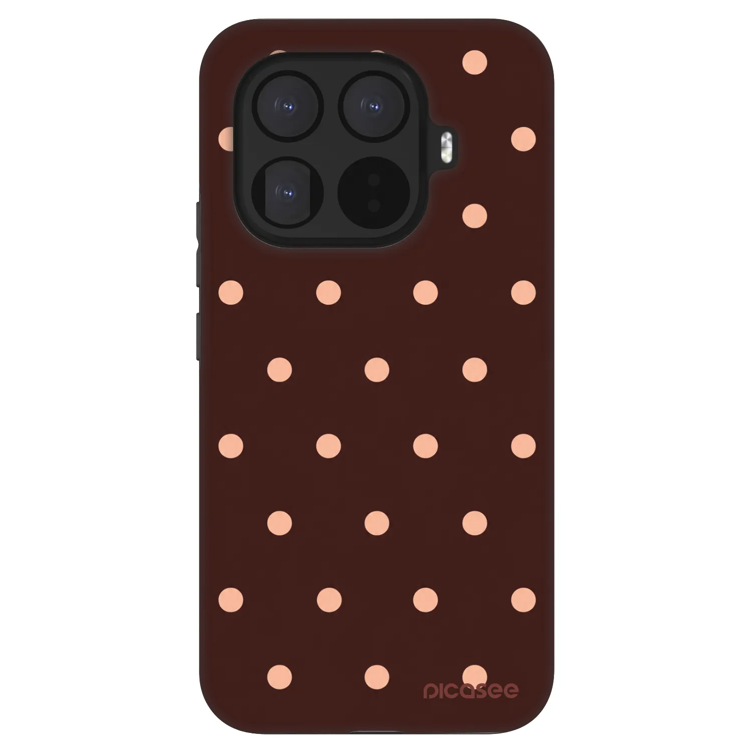 Picasee Fashion Case pro Xiaomi 15T Pro - Peach Dots & Chocolate