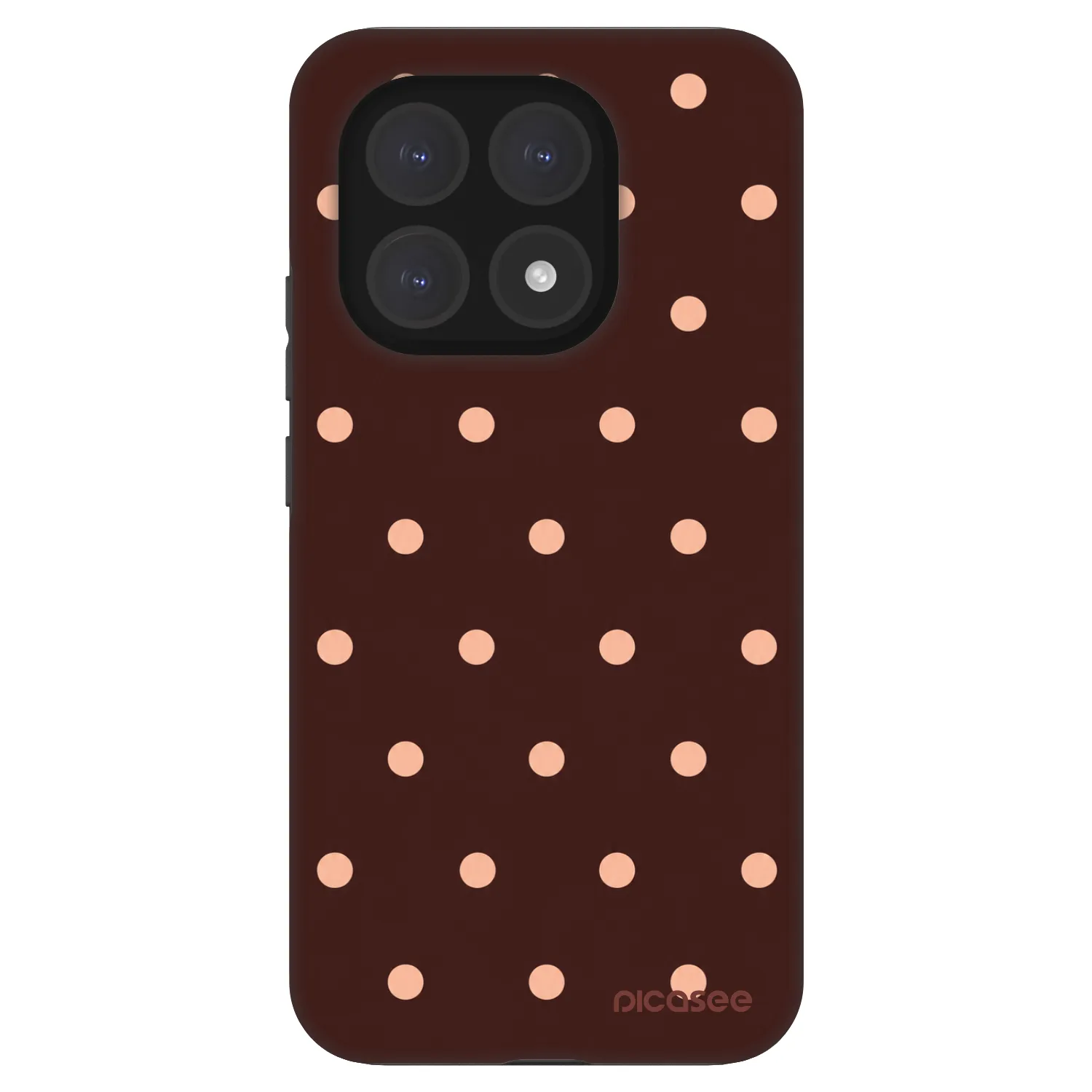 Picasee Fashion Case pro Xiaomi 15T - Peach Dots & Chocolate