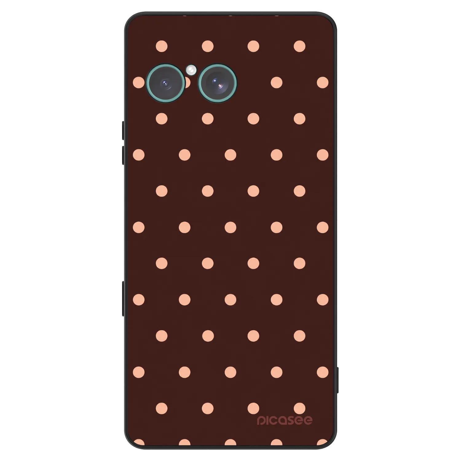 Picasee ULTIMATE CASE pro Sony Xperia 10 VII - Peach Dots & Chocolate