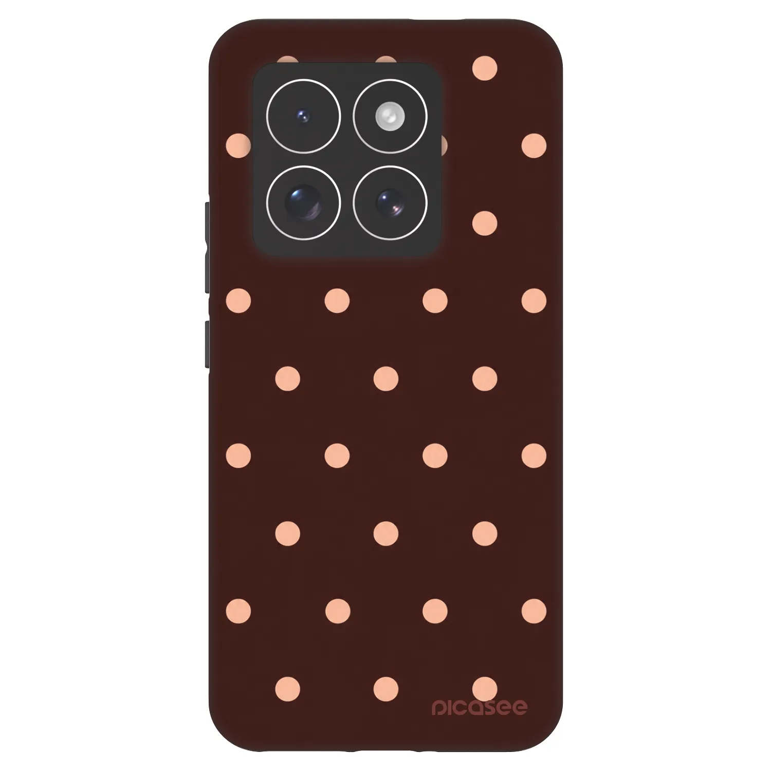 Picasee Fashion Case pro Xiaomi 14 Pro - Peach Dots & Chocolate