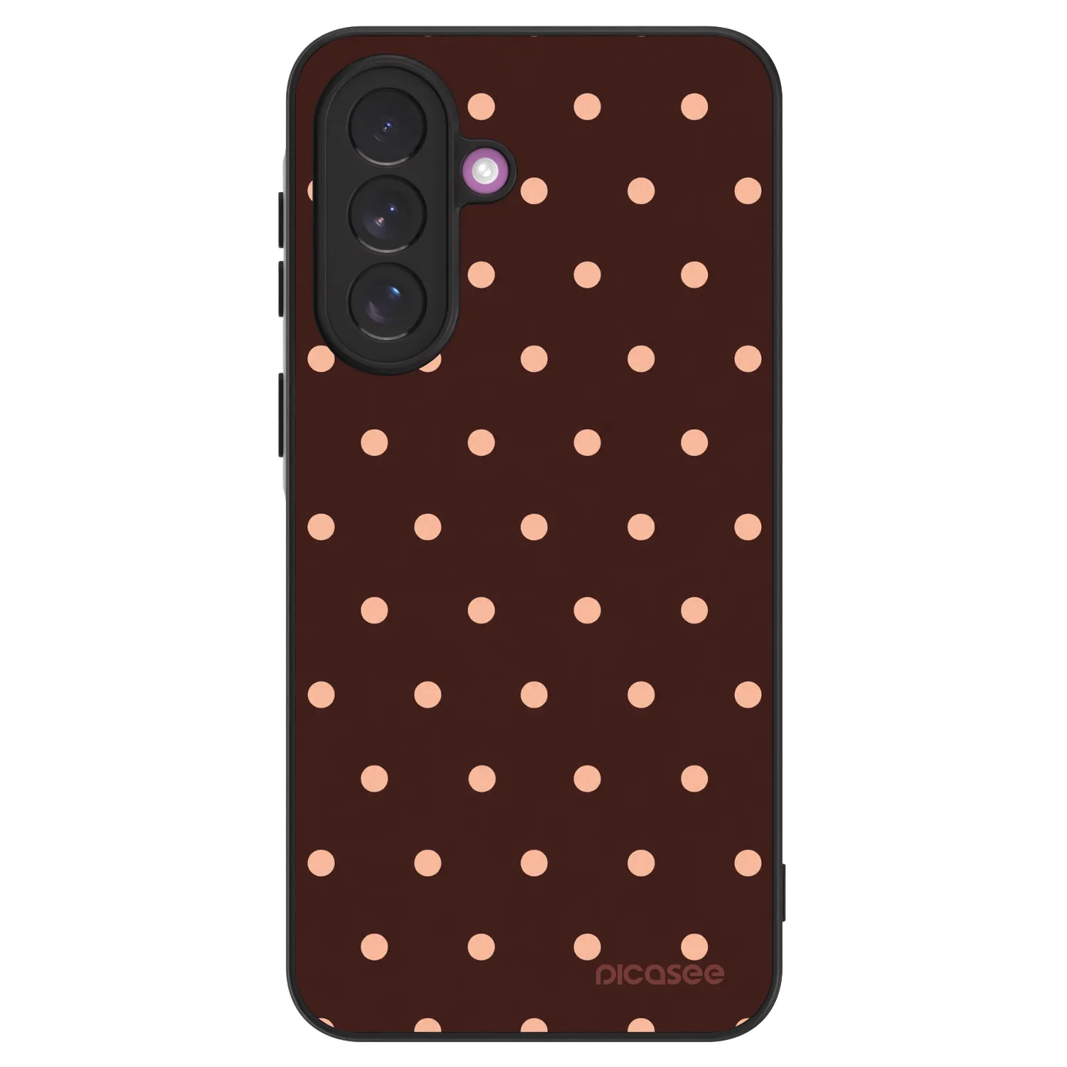 Picasee ULTIMATE CASE pro Samsung Galaxy A37 - Peach Dots & Chocolate