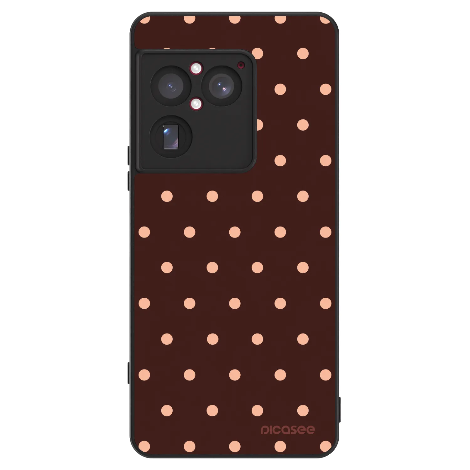 Picasee ULTIMATE CASE pro Sony Xperia 1 VIII 5G - Peach Dots & Chocolate