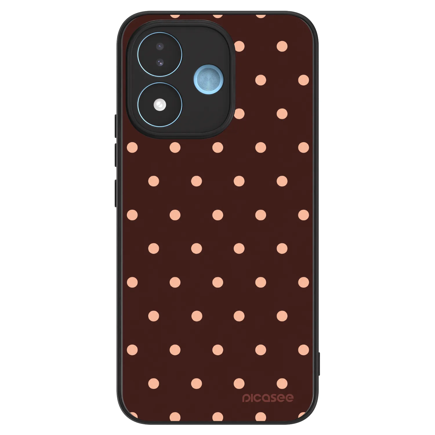 Picasee ULTIMATE CASE pro Xiaomi Redmi Note 17 5G - Peach Dots & Chocolate