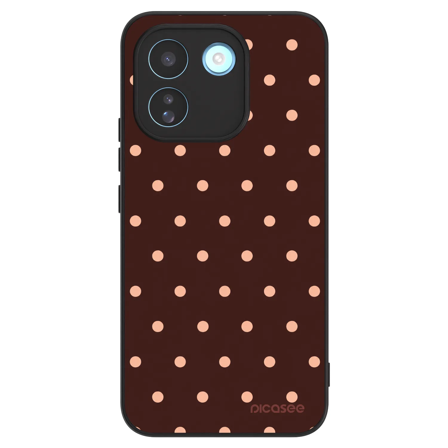Picasee ULTIMATE CASE pro Xiaomi Redmi Note 17 Pro MAX 5G - Peach Dots & Chocolate