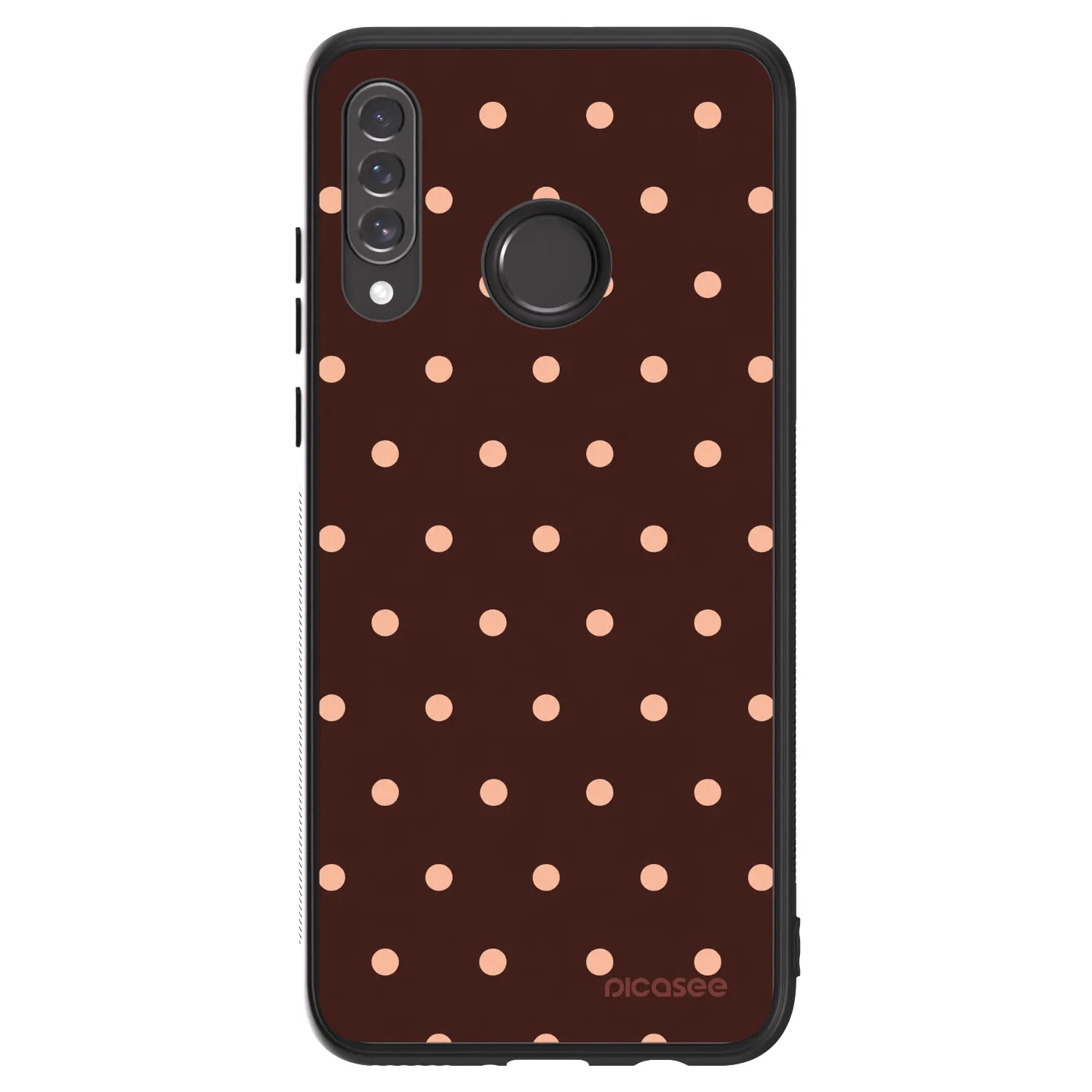 Picasee ULTIMATE CASE pro Huawei P30 Lite - Peach Dots & Chocolate