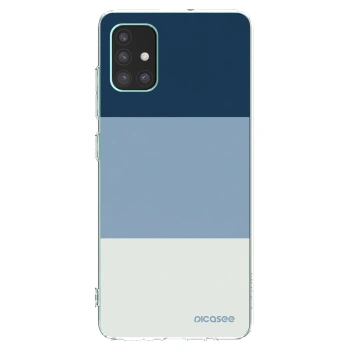Picasee silikonový průhledný obal pro Samsung Galaxy M51 M515F - Coastal Blue