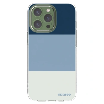 Picasee silikonový průhledný obal pro Apple iPhone 13 Pro - Coastal Blue