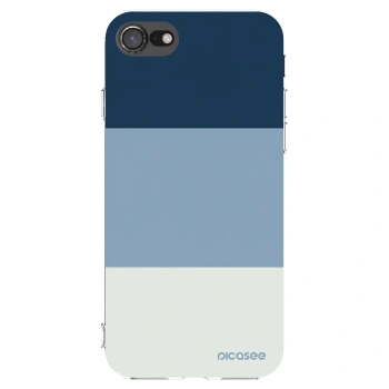 Picasee silikonový průhledný obal pro Apple iPhone SE 2022 - Coastal Blue
