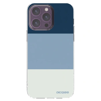 Picasee silikonový průhledný obal pro Apple iPhone 14 Pro Max - Coastal Blue