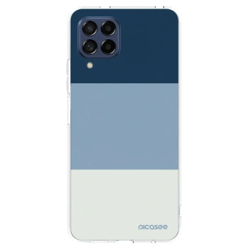 Picasee silikonový průhledný obal pro Samsung Galaxy M53 5G - Coastal Blue