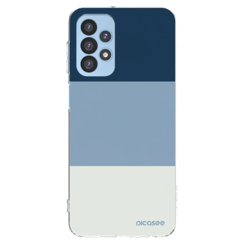 Picasee silikonový průhledný obal pro Samsung Galaxy A23 A235F 4G - Coastal Blue