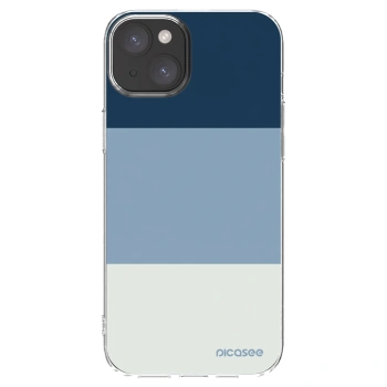 Picasee silikonový průhledný obal pro Apple iPhone 15 Plus - Coastal Blue