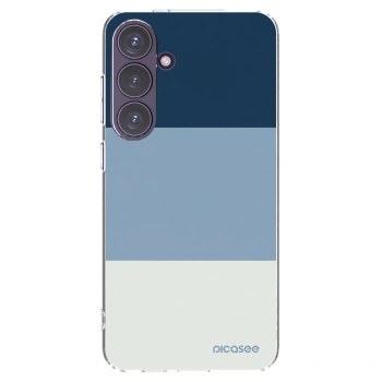 Picasee silikonový průhledný obal pro Samsung Galaxy S24+ S926B 5G - Coastal Blue
