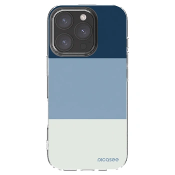 Picasee silikonový průhledný obal pro Apple iPhone 16 Pro - Coastal Blue