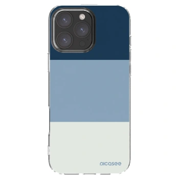 Picasee silikonový průhledný obal pro Apple iPhone 16 Pro Max - Coastal Blue