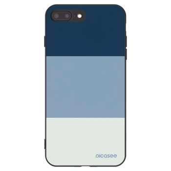 Picasee silikonový černý obal pro Apple iPhone 8 Plus - Coastal Blue