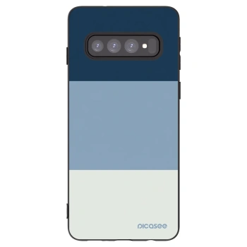 Picasee silikonový černý obal pro Samsung Galaxy S10 G973 - Coastal Blue