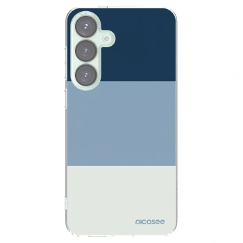 Picasee silikonový průhledný obal pro Samsung Galaxy S25+ 5G - Coastal Blue