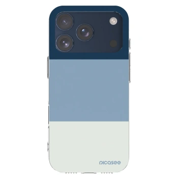 Picasee silikonový průhledný obal pro Apple iPhone 17 Pro - Coastal Blue